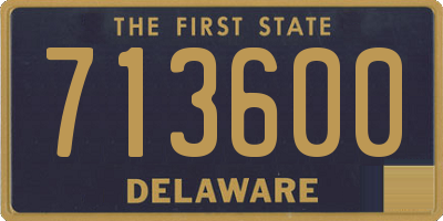 DE license plate 713600