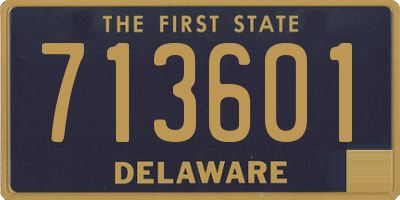 DE license plate 713601