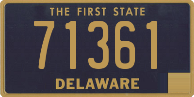 DE license plate 71361