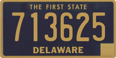 DE license plate 713625