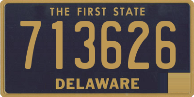DE license plate 713626