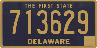 DE license plate 713629