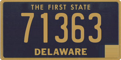 DE license plate 71363
