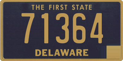 DE license plate 71364