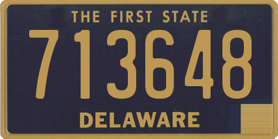 DE license plate 713648
