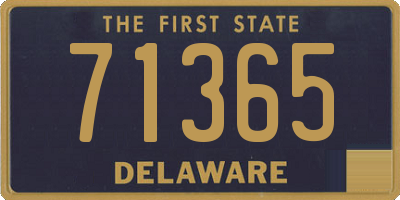 DE license plate 71365