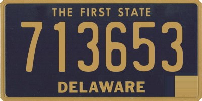 DE license plate 713653