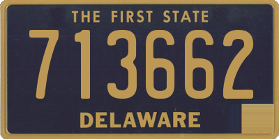 DE license plate 713662