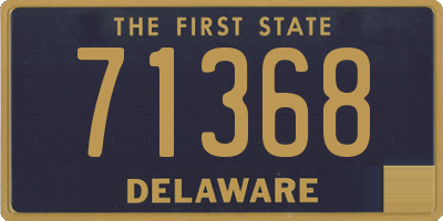 DE license plate 71368