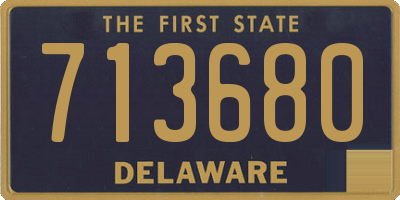 DE license plate 713680