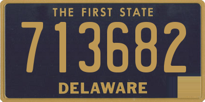 DE license plate 713682