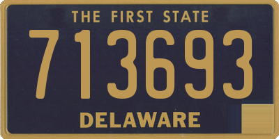 DE license plate 713693