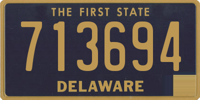 DE license plate 713694