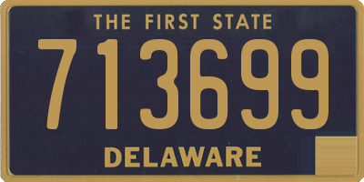 DE license plate 713699