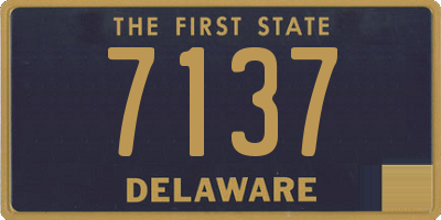 DE license plate 7137