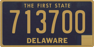 DE license plate 713700
