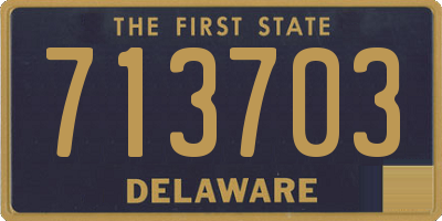 DE license plate 713703