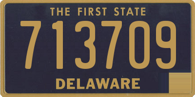 DE license plate 713709