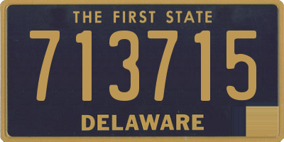 DE license plate 713715