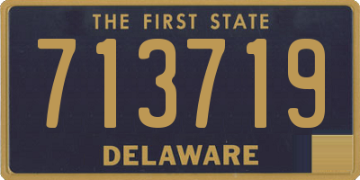 DE license plate 713719