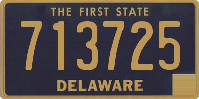 DE license plate 713725