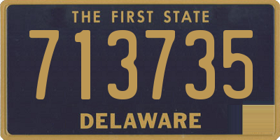 DE license plate 713735