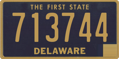 DE license plate 713744