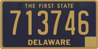 DE license plate 713746
