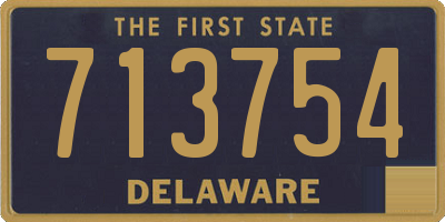 DE license plate 713754