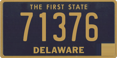 DE license plate 71376