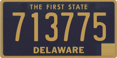 DE license plate 713775