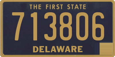 DE license plate 713806
