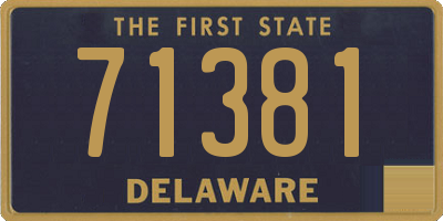DE license plate 71381
