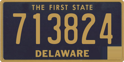 DE license plate 713824