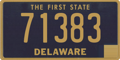 DE license plate 71383