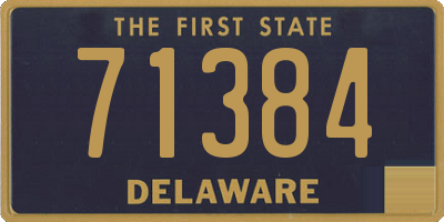 DE license plate 71384