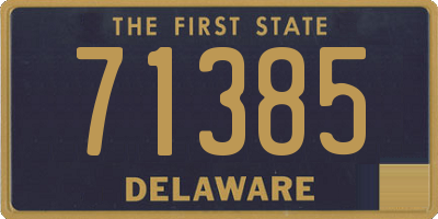 DE license plate 71385