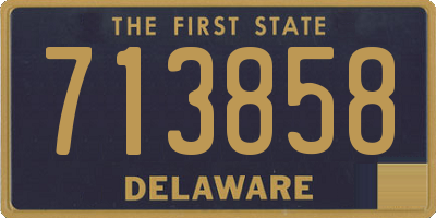 DE license plate 713858