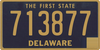 DE license plate 713877