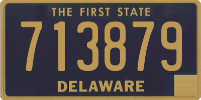 DE license plate 713879