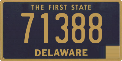 DE license plate 71388