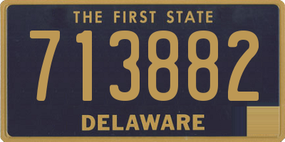 DE license plate 713882