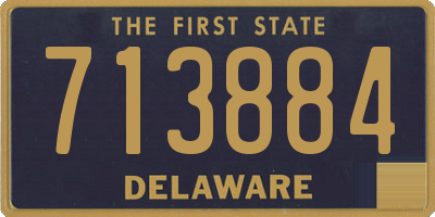 DE license plate 713884