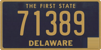 DE license plate 71389