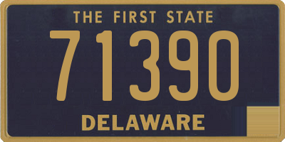 DE license plate 71390