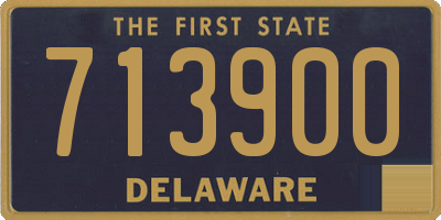 DE license plate 713900