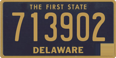 DE license plate 713902