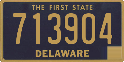 DE license plate 713904