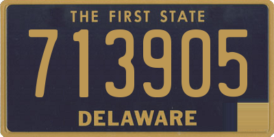 DE license plate 713905