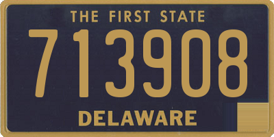DE license plate 713908